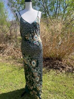 Intimately Free People Your Better Side Midi Slip Dress in Rosemary Combo